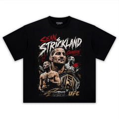 SEAN STRICKLAND CHAMPION V2 TANK TOP & TEE & LONG SLEEVE & LAYERED LS & HOODIE