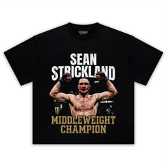 SEAN STRICKLAND MIDDLEWEIGHT CHAMPION TANK TOP & TEE & LONG SLEEVE & LAYERED LS & HOODIE