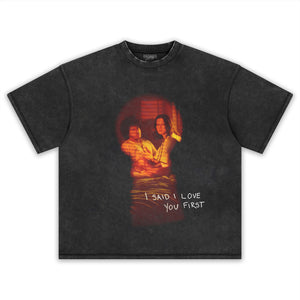 SELENA GOMEZ & I SAID L LOVE YOU FIRST TEE