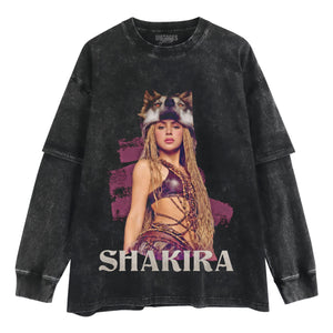 SHAKIRA - LA LOBA (GLITTER) TANK TOP & TEE & LONG SLEEVE & LAYERED LS & HOODIE