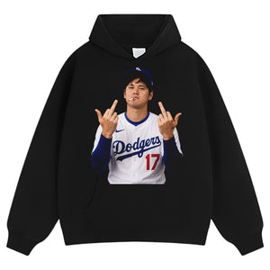 SHOHEI OHTANI MIDDLE FINGER TANK TOP & TEE & LONG SLEEVE & LAYERED LS & HOODIE