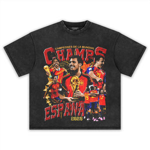 SPAIN - WC '26 CHAMPS V6 TANK TOP & TEE & LONG SLEEVE & LAYERED LS & HOODIE