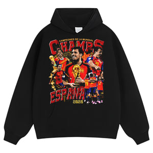 SPAIN - WC '26 CHAMPS V6 TANK TOP & TEE & LONG SLEEVE & LAYERED LS & HOODIE