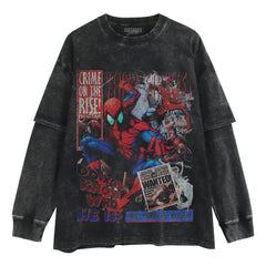 SPIDER-MAN VINTAGE 2026 V3 LAYERED LONG SLEEVE