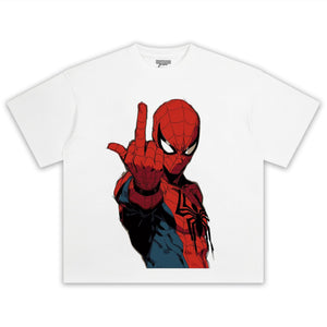SPIDERMAN - MIDDLE FINGER TEE & LONG SLEEVE