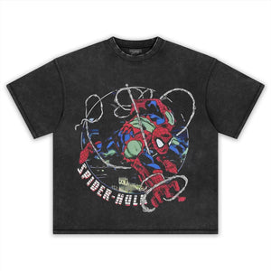 SPIDERMAN WEBBED SPIDER HULKK TANK TOP & TEE & LONG SLEEVE & LAYERED LS & HOODIE