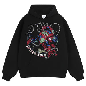 SPIDERMAN WEBBED SPIDER HULKK TANK TOP & TEE & LONG SLEEVE & LAYERED LS & HOODIE