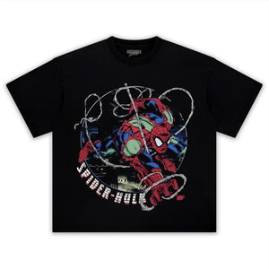 SPIDERMAN WEBBED SPIDER HULKK TANK TOP & TEE & LONG SLEEVE & LAYERED LS & HOODIE