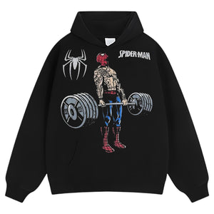 SPIDER MAN GYM-WORKOUT TEE & LS & HOODIE