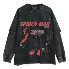 SPIDER MAN VINTAGE LAYERED LONG SLEEVE