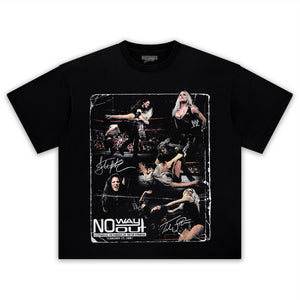 STEPHANIE MCMAHON VS. TRISH STRATUS NO WAY OUT 25TH ANNIVERSARY TEE & LS & HOODIE
