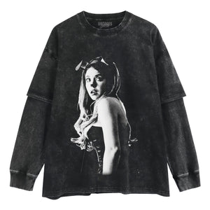SYDNEY SWEENEY BUNNY EARS EUPHORIA 3 TANK TOP & TEE & LONG SLEEVE & LAYERED LS & HOODIE