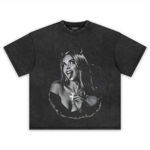SYDNEY SWEENEY DEVIL TANK TOP & TEE & LONG SLEEVE & LAYERED LS & HOODIE