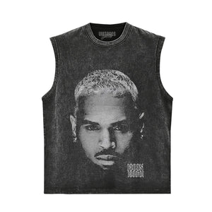 THE FACE OF BREEZY CHRIS BROWN TANK TOP & TEE & LONG SLEEVE & LAYERED LS & HOODIE