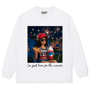 THE FIREWORKS FUNNY 4TH OF JULY - BARBIE DOLL MEME V2 TANK TOP & TEE & LONG SLEEVE & LAYERED LS & HOODIE