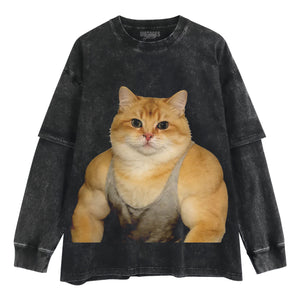 THE FITNESS CAT V2 TANK TOP & TEE & LONG SLEEVE & LAYERED LS & HOODIE