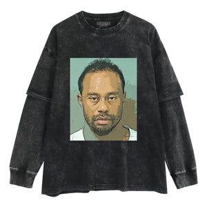 TIGER WOODS MUGSHOT TANK TOP & TEE & LONG SLEEVE & LAYERED LS & HOODIE
