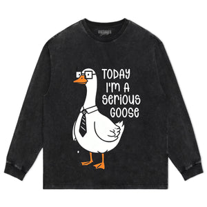 TODAY I'M A SERIOUS GOOSE TEE & LS & HOODIE