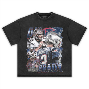 TOM BRADY - GREATEST LEGENDARY QUARTERBACK TANK TOP & TEE & LONG SLEEVE & LAYERED LS & HOODIE