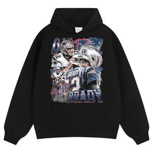TOM BRADY - GREATEST LEGENDARY QUARTERBACK TANK TOP & TEE & LONG SLEEVE & LAYERED LS & HOODIE