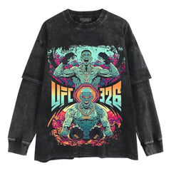 UFC 326 CHARLES OLIVEIRA VS MAX HOLLOWAY LAYERED LONG SLEEVE