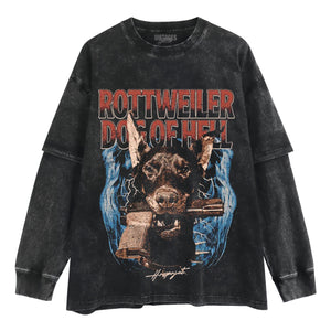 VINTAGE DOBERMAN PINSCHER STREETWEAR V3 TANK TOP & TEE & LONG SLEEVE & LAYERED LS & HOODIE