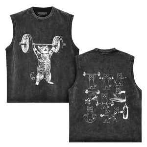 WEIGHT LIFTING GYM CAT V2 TANK TOP