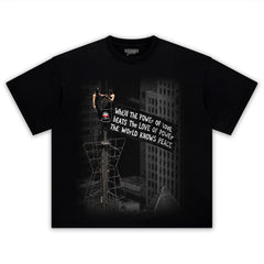 WHEN THE POWER OF LOVE BEATS THE LOVE OF POWER, THE WORLD KNOWS PEACE TANK TOP & TEE & LONG SLEEVE & LAYERED LS & HOODIE