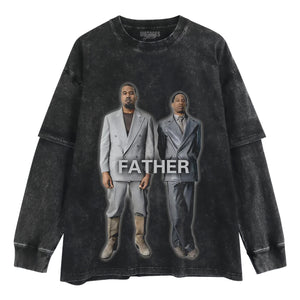 YE TRAVIS SCOTT FATHER TANK TOP & TEE & LONG SLEEVE & LAYERED LS & HOODIE