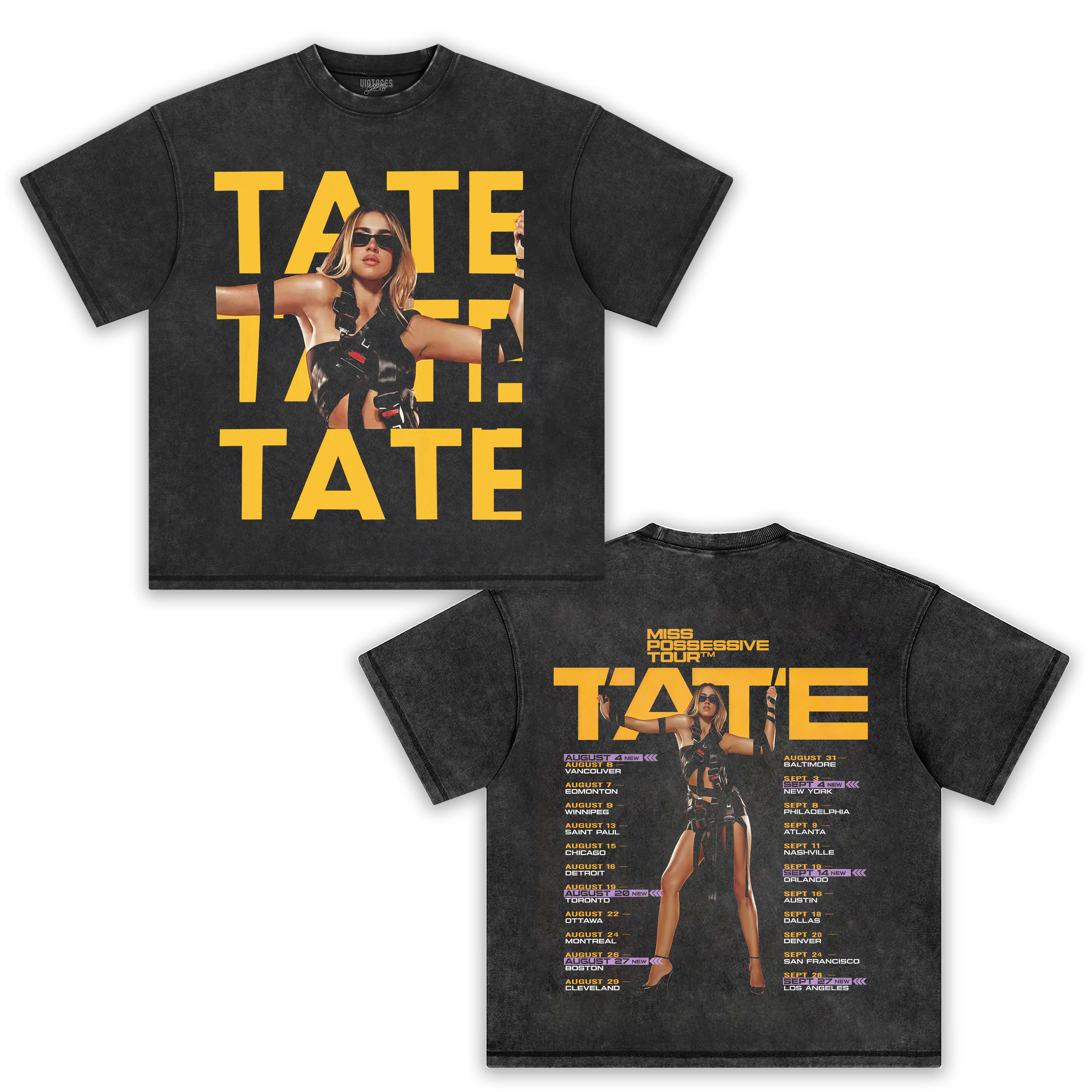 TATE MCRAE 2025 CONCERT V4 TEE