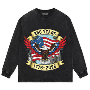 250TH-ANNIVERSARY-USA-FLAG-AMERICAN V2 TANK TOP & TEE & LONG SLEEVE & LAYERED LS & HOODIE