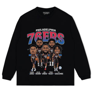 76ERS BIG FIVE V1 TANK TOP & TEE & LONG SLEEVE & LAYERED LS & HOODIE