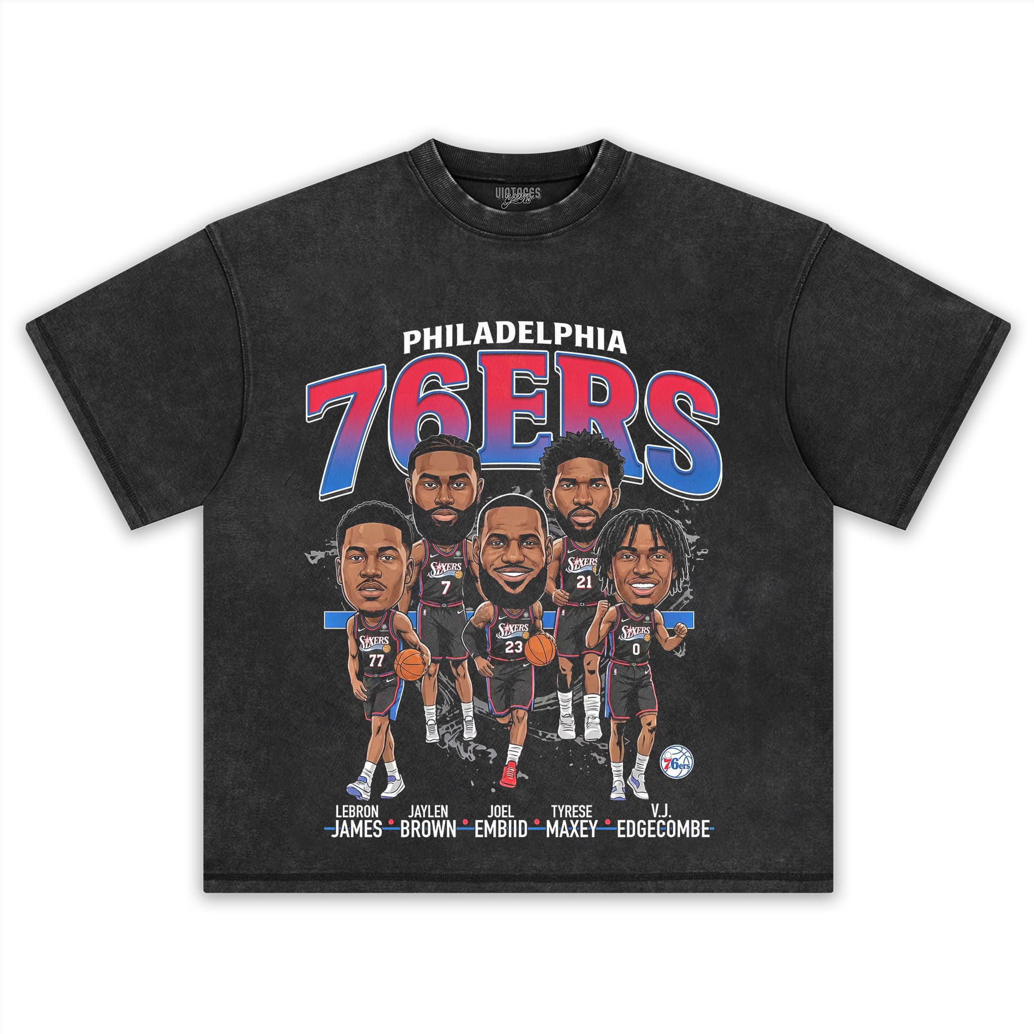 76ERS BIG FIVE V1 TANK TOP & TEE & LONG SLEEVE & LAYERED LS & HOODIE