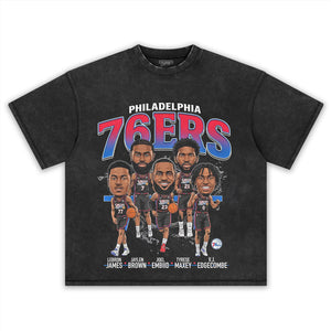 76ERS BIG FIVE V1 TANK TOP & TEE & LONG SLEEVE & LAYERED LS & HOODIE