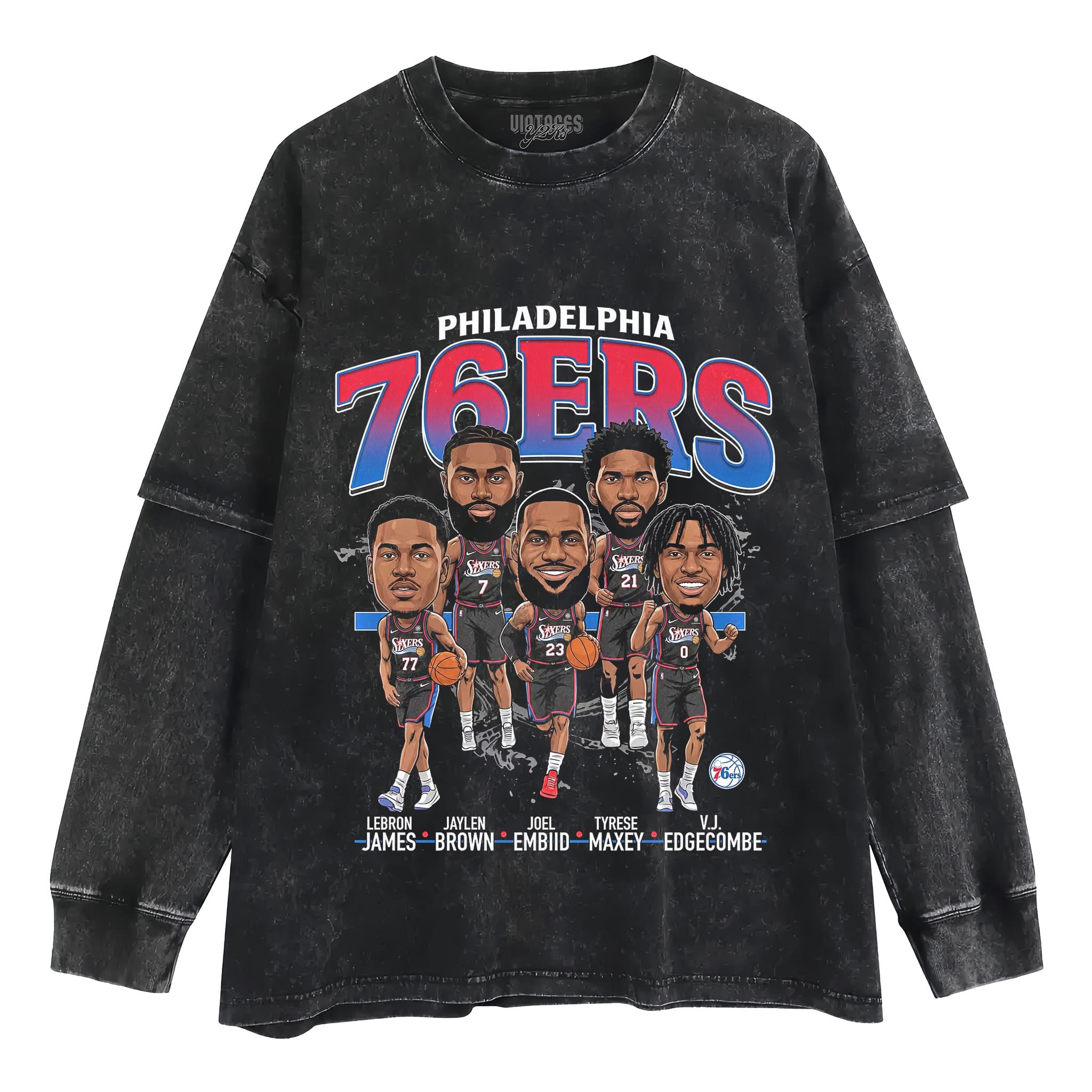 76ERS BIG FIVE V1 TANK TOP & TEE & LONG SLEEVE & LAYERED LS & HOODIE