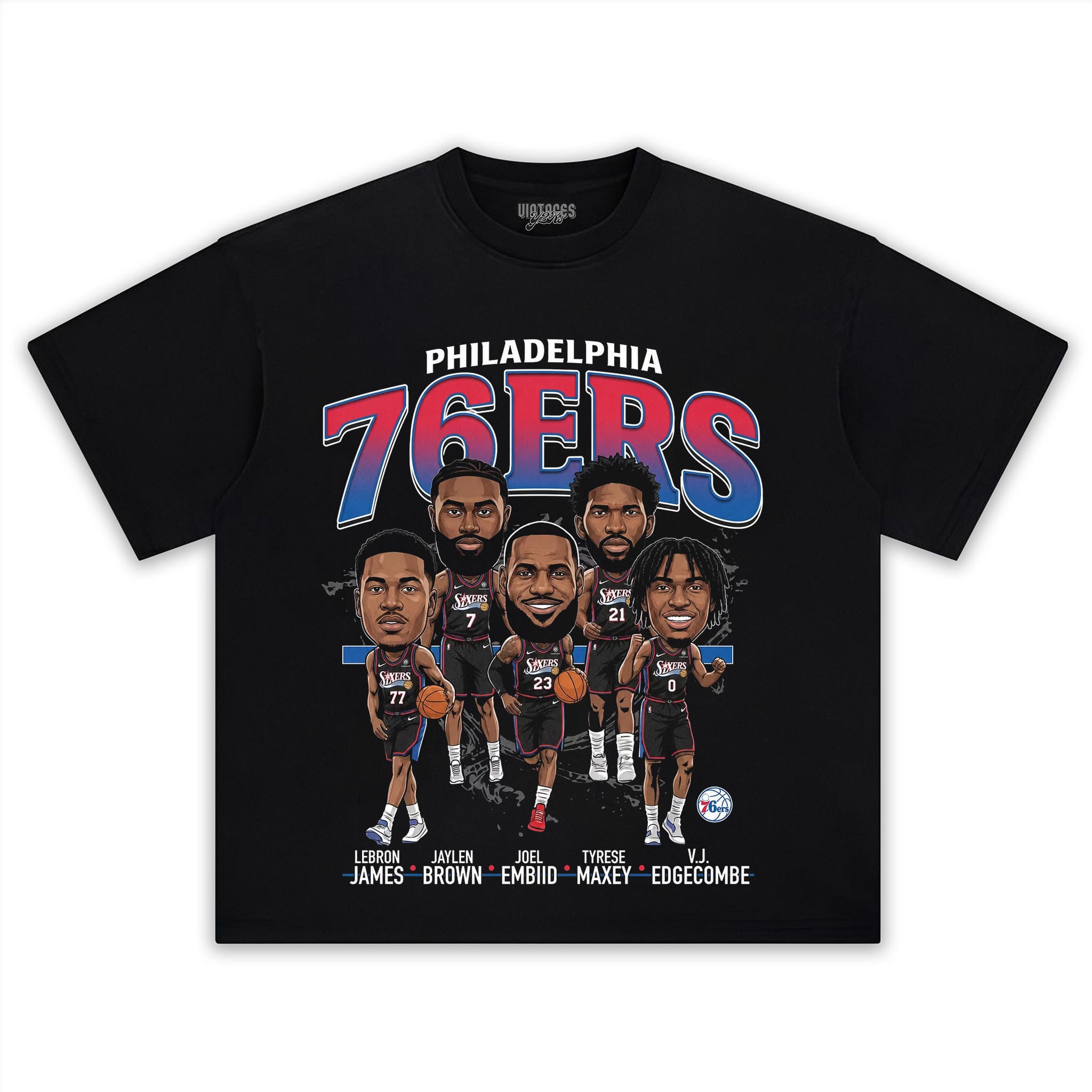 76ERS BIG FIVE V1 TANK TOP & TEE & LONG SLEEVE & LAYERED LS & HOODIE