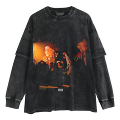 ALONE AT PROM ALBUM COVER LAYERED LONG SLEEVE