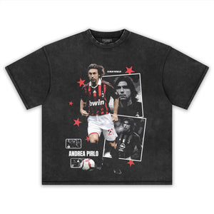 ANDREA PIRLO AC MILAN ARCHIVE TANK TOP & TEE & LONG SLEEVE & LAYERED LS & HOODIE