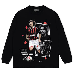 ANDREA PIRLO AC MILAN ARCHIVE TANK TOP & TEE & LONG SLEEVE & LAYERED LS & HOODIE