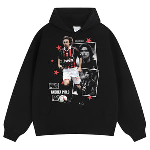 ANDREA PIRLO AC MILAN ARCHIVE TANK TOP & TEE & LONG SLEEVE & LAYERED LS & HOODIE
