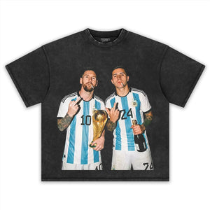 ARGENTINA MESSI ENZO FUNNY VINTAGE V2 TANK TOP & TEE & LONG SLEEVE & LAYERED LS & HOODIE