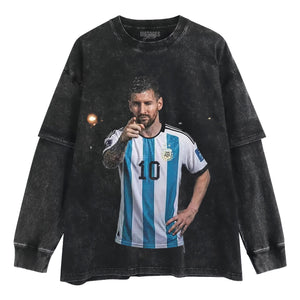 ARGENTINA MESSI FUNNY VINTAGE TANK TOP & TEE & LONG SLEEVE & LAYERED LS & HOODIE