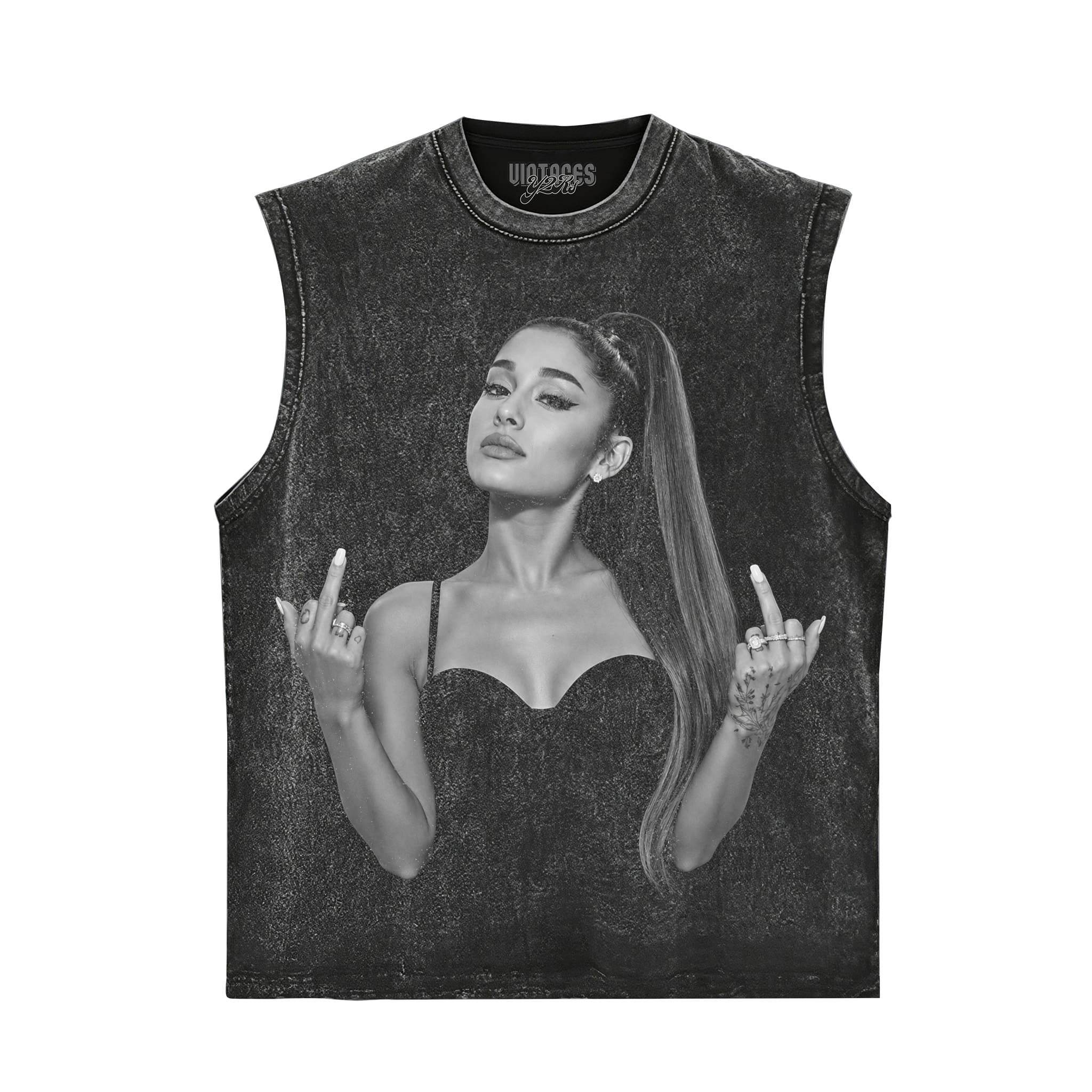 ARIANA GRANDE - MIDDLE FINGER V2 TANK TOP & TEE & LONG SLEEVE & LAYERED LS & HOODIE
