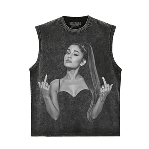 ARIANA GRANDE - MIDDLE FINGER V2 TANK TOP & TEE & LONG SLEEVE & LAYERED LS & HOODIE