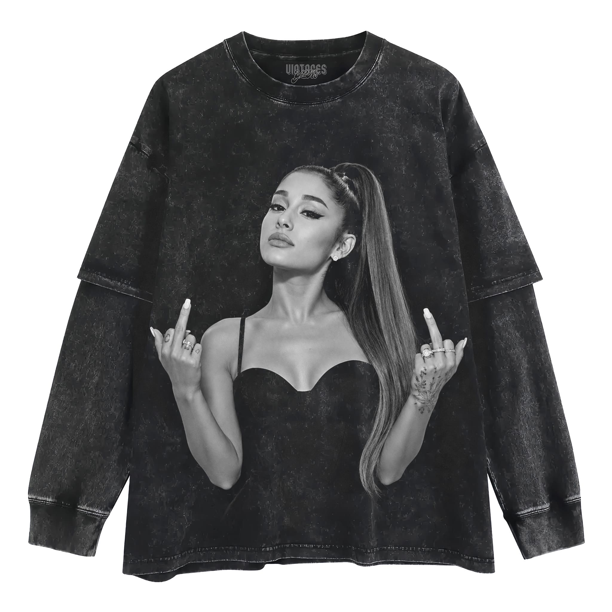 ARIANA GRANDE - MIDDLE FINGER V2 TANK TOP & TEE & LONG SLEEVE & LAYERED LS & HOODIE