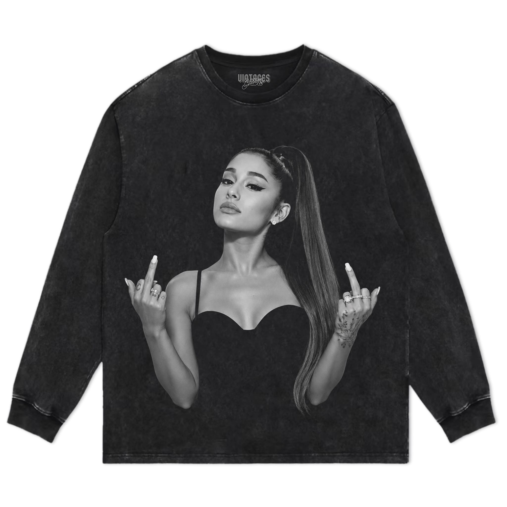 ARIANA GRANDE - MIDDLE FINGER V2 TANK TOP & TEE & LONG SLEEVE & LAYERED LS & HOODIE