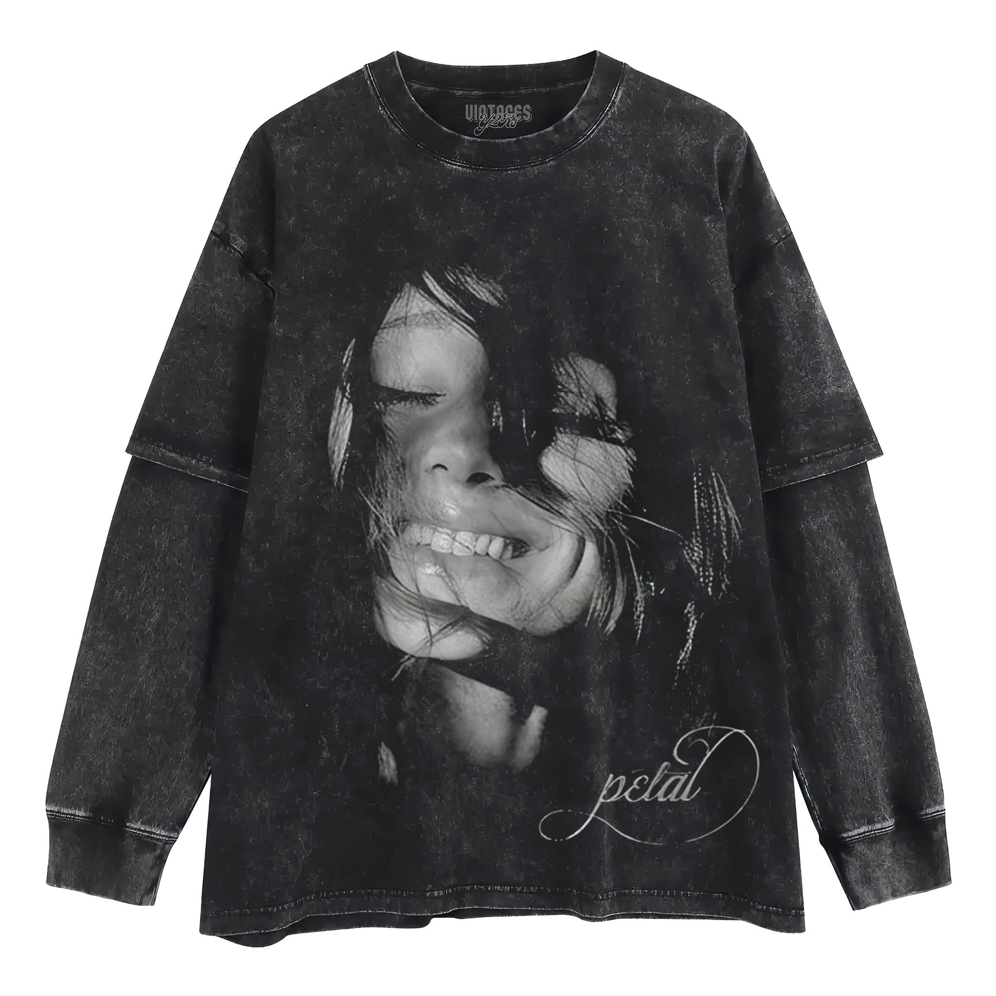 ARIANA GRANDE PETAL ALBUM BLACK AND WHITE PORTRAIT ART TANK TOP & TEE & LONG SLEEVE & LAYERED LS & HOODIE