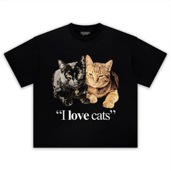 ATEBA GAUTIER - I LOVE CATS TANK TOP & TEE & LONG SLEEVE & LAYERED LS & HOODIE