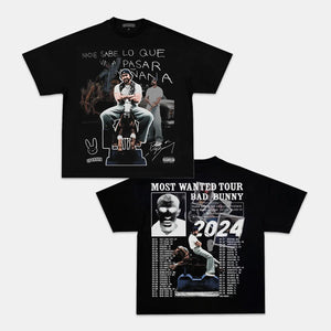 BAD BUNNY MOST WANTED TOUR TEE - Y2K VINTAGES