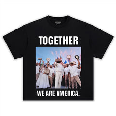 BAD BUNNY - WE ARE AMERICA V2 TEE & LS & HOODIE